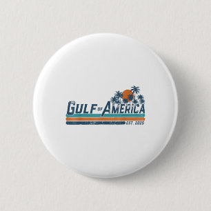 Retro Gulf Of Usa America Est 2025 American Flag G 6 Cm Round Badge