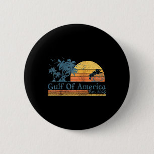 Retro Gulf Of Usa America Est 2025 American Flag G 6 Cm Round Badge