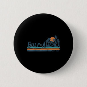 Retro Gulf Of Usa America Est 2025 American Flag G 6 Cm Round Badge