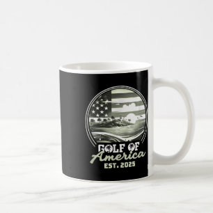 Retro Gulf Of Usa America Est 2025 American Flag G Coffee Mug