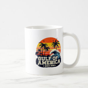 Retro Gulf Of Usa America Est 2025 American Flag G Coffee Mug