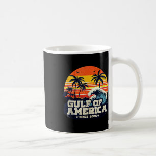 Retro Gulf Of Usa America Est 2025 American Flag G Coffee Mug