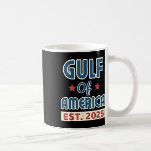 Retro Gulf Of Usa America Est 2025 American Flag G Coffee Mug