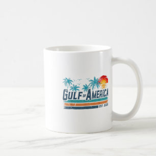 Retro Gulf Of Usa America Est 2025 American Flag G Coffee Mug
