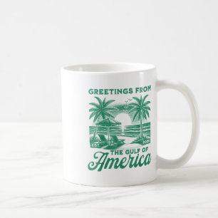 Retro Gulf Of Usa America Est 2025 American Flag G Coffee Mug
