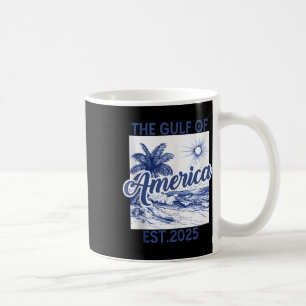 Retro Gulf Of Usa America Est 2025 American Flag G Coffee Mug