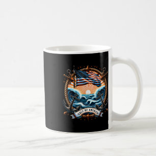 Retro Gulf Of Usa America Est 2025 American Flag G Coffee Mug