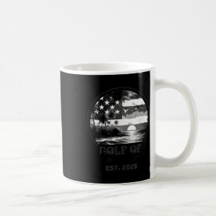 Retro Gulf Of Usa America Est 2025 American Flag G Coffee Mug