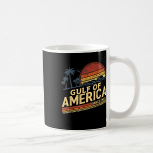 Retro Gulf Of Usa America Est 2025 American Flag G Coffee Mug