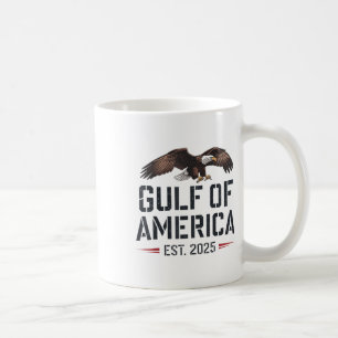 Retro Gulf Of Usa America Est 2025 American Flag G Coffee Mug