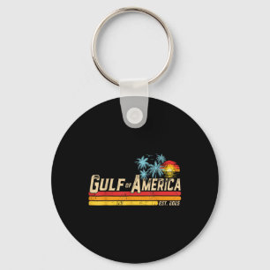 Retro Gulf Of Usa America Est 2025 American Flag G Key Ring