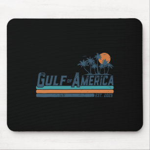 Retro Gulf Of Usa America Est 2025 American Flag G Mouse Pad