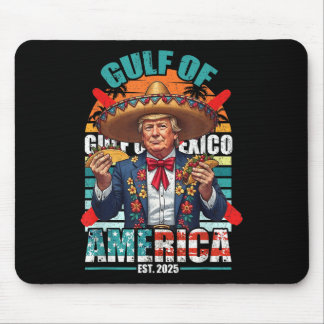 Retro Gulf Of Usa America Est 2025 American Flag G Mouse Pad