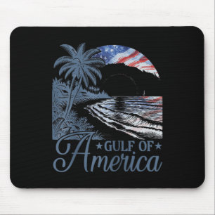 Retro Gulf Of Usa America Est 2025 American Flag G Mouse Pad