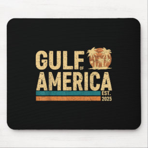 Retro Gulf Of Usa America Est 2025 American Flag G Mouse Pad
