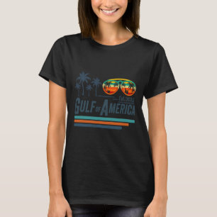 Retro Gulf Of Usa America Est 2025 American Flag G T-Shirt
