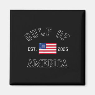 Retro Gulf Of Usa America Est 2025 American Flag M Magnet