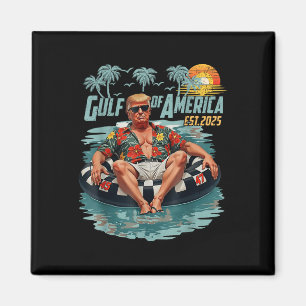Retro Gulf Of Usa America Est 2025 American Gulf U Magnet