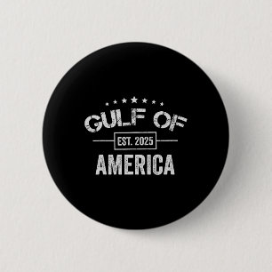 Retro Gulf Of Usa America Est 2025 Gulf Mexico  6 Cm Round Badge