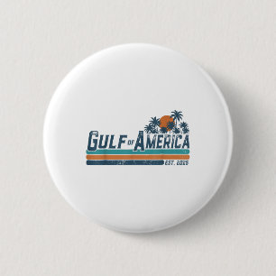 Retro Gulf Of Usa America Est 2025 Gulf Of Mexico 6 Cm Round Badge