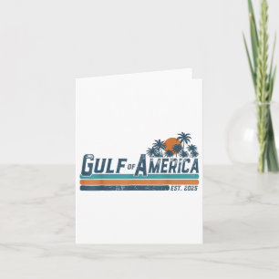 Retro Gulf Of Usa America Est 2025 Gulf Of Mexico  Card