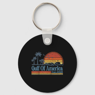 Retro Gulf Of Usa America Est 2025 Raglan Baseball Key Ring