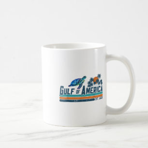 Retro Gulf Of Usa America Est 2025 Turtle Gulf Mex Coffee Mug
