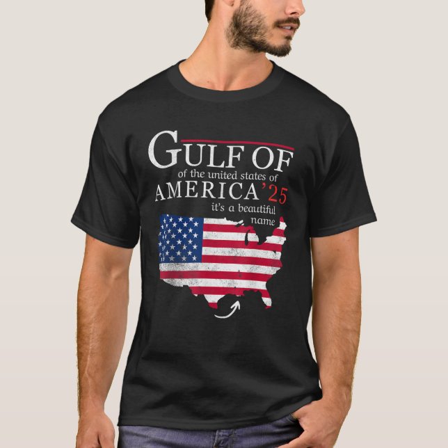 Retro Gulf of USA America Funny Gulf of Mexico Jul T-Shirt (Front)