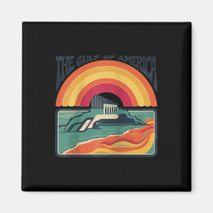Retro Gulf Of Usa America Gulf Of Mexico Or Americ Magnet