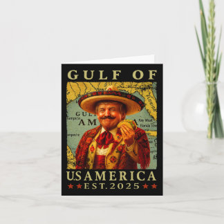 Retro Gulf Of Usa America Mexico Trump Mexico Taco Card