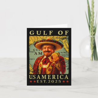 Retro Gulf Of Usa America Mexico Trump Mexico Taco Card