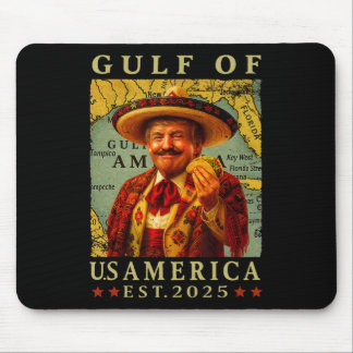 Retro Gulf Of Usa America Mexico Trump Mexico Taco Mouse Pad