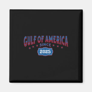 Retro Gulf Of Usa America Since 2025 Us Flag Gulf  Magnet