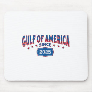 Retro Gulf Of Usa America Since 2025 Us Flag Gulf Mouse Pad