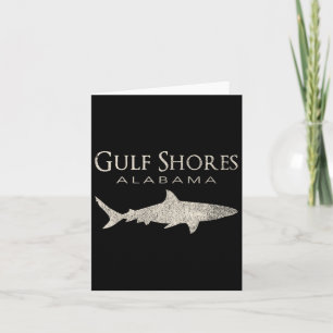 Retro Gulf Shores Al Shark Card