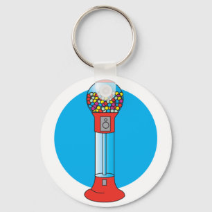retro gumball machine key ring