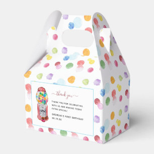 Retro Gumball Machine   Kids Birthday Party  Favour Box