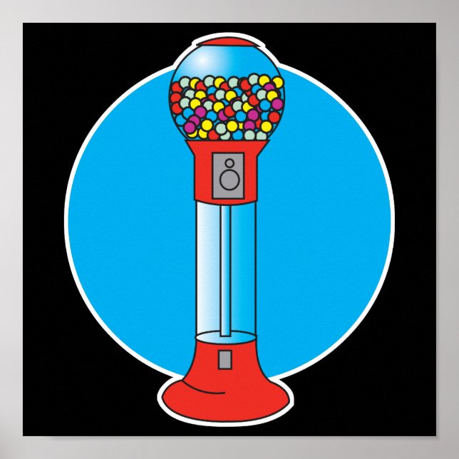 retro gumball machine poster (Front)