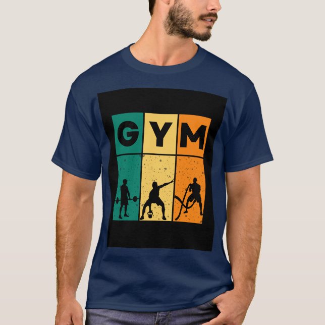 Retro Gym Workout T-Shirt (Front)