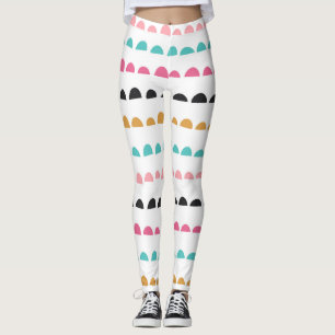 Retro Half Circle Fun Leggings