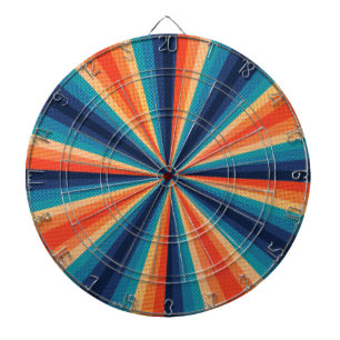 Retro Halftone Design  Dartboard