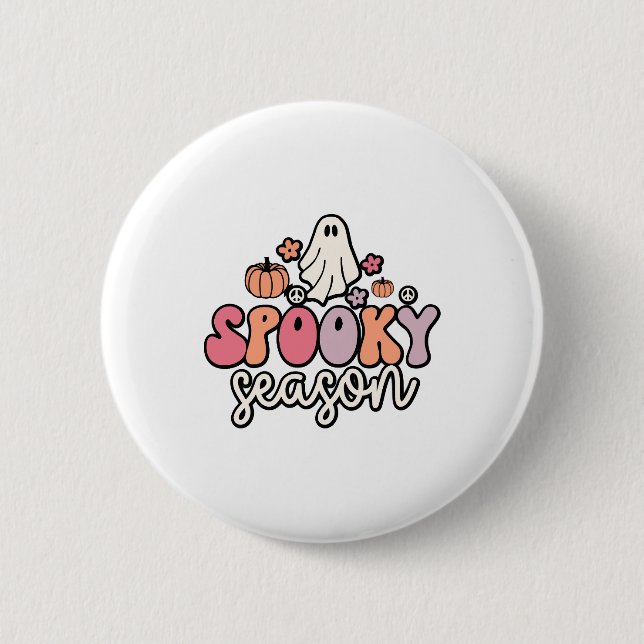 Retro Halloween 6 Cm Round Badge (Front)