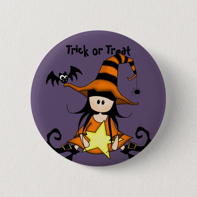 Retro Halloween 6 Cm Round Badge (Front)