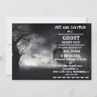 Retro Halloween Adult Party Invitation