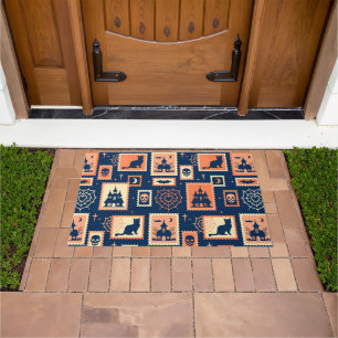 Retro Halloween Artistamps Doormat