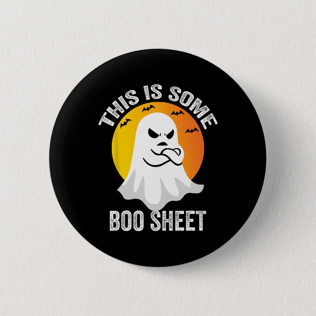 Retro Halloween Boo Ghost Costume This Is Some Boo 6 Cm Round Badge (Front)