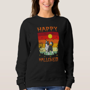 Retro Halloween Costumes Matching Alaskan Malamute Sweatshirt