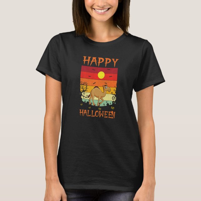Retro Halloween Costumes Matching Camel Halloween  T-Shirt (Front)