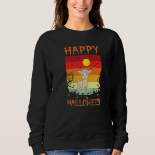 Retro Halloween Costumes Matching Sheep Halloween Sweatshirt