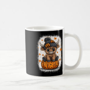 Retro Halloween Cow Pumpkin Fall Cow Thanksgiving Coffee Mug